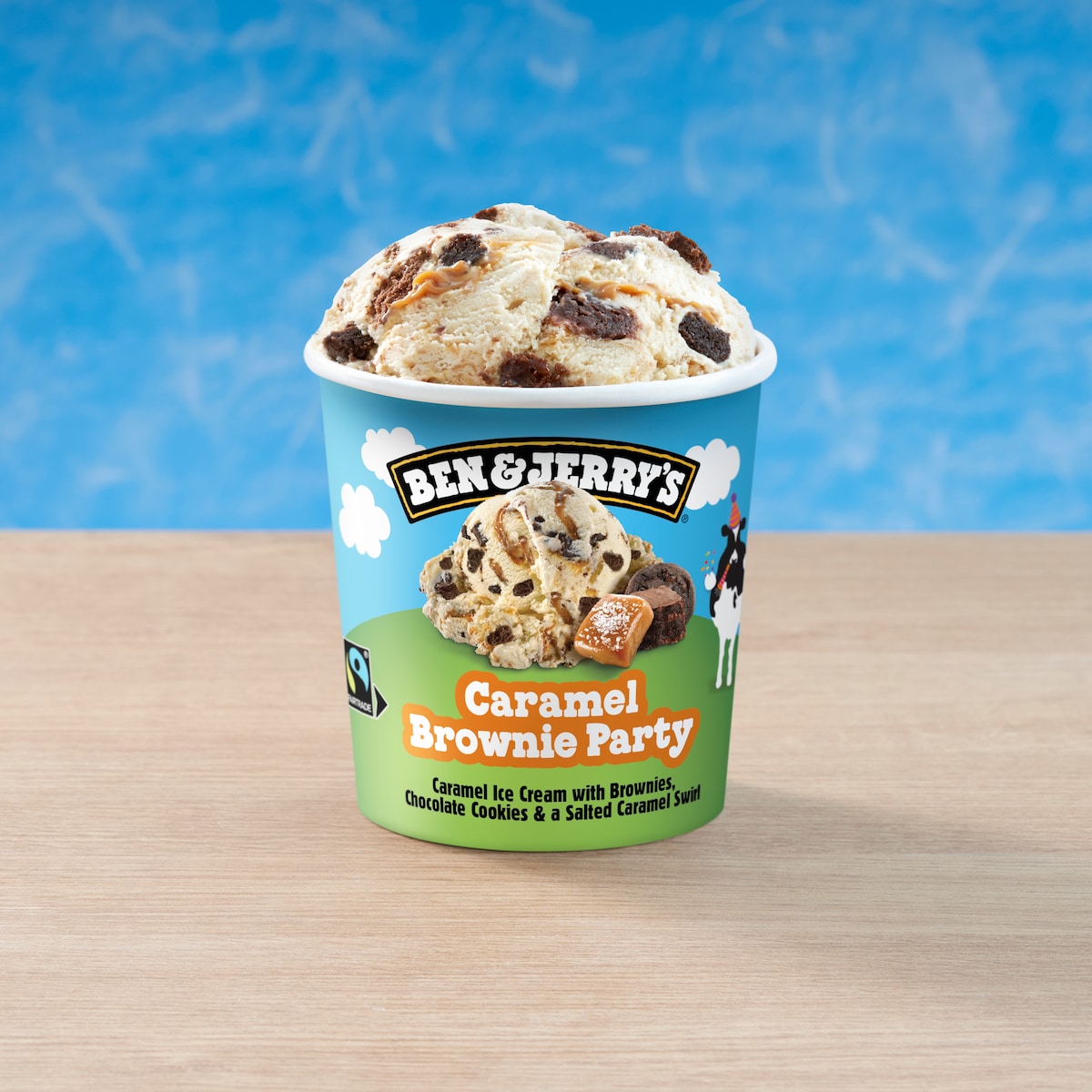 Caramel Brownie Party Ice Cream - Tub 3 / 4