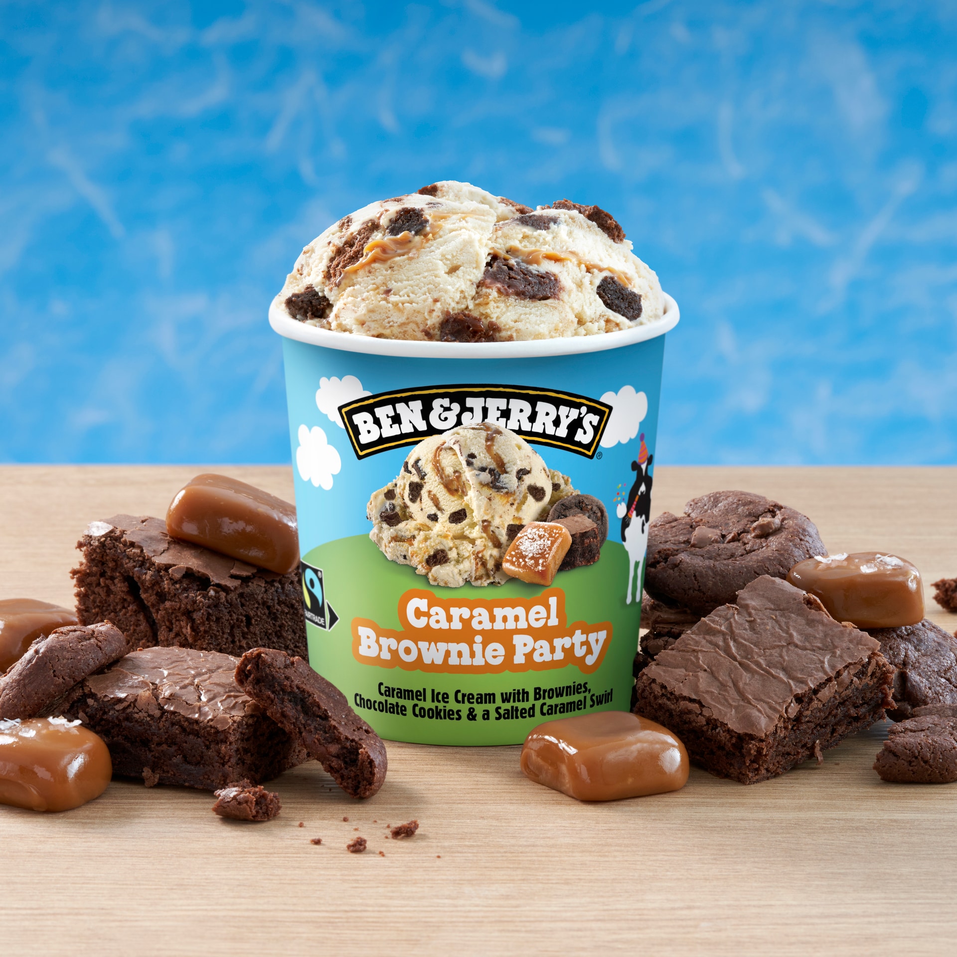Caramel Brownie Party Original Ice Cream Pints