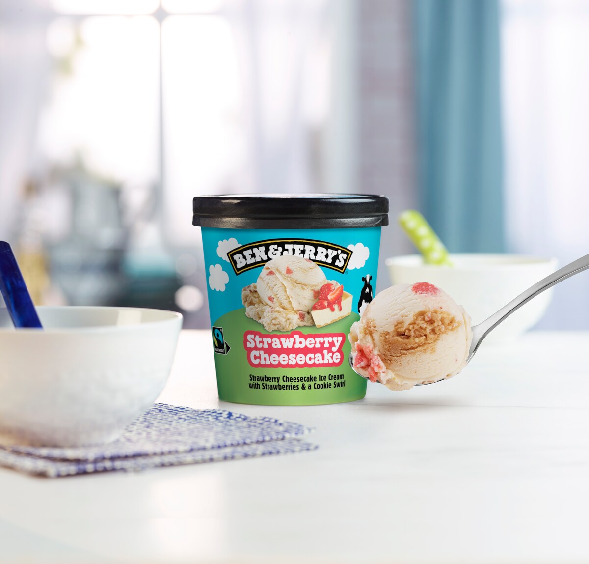 Strawberry Cheesecake Ice Cream - Tub 3 / 4